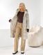 Пуховик бежевий жіночий теплий та довгий А11 фото 11